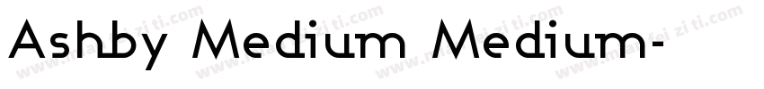 Ashby Medium Medium字体转换